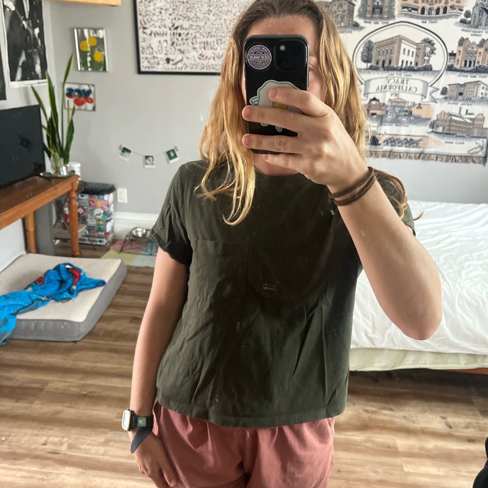 Olive Green Women's Top